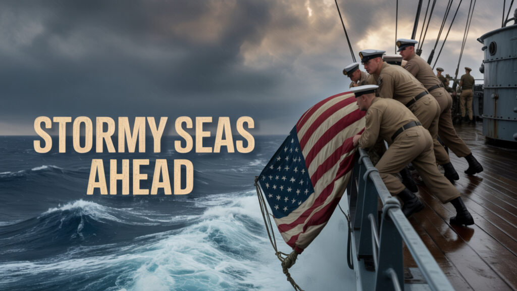 Historic origin of flag at half mast during a naval funeral