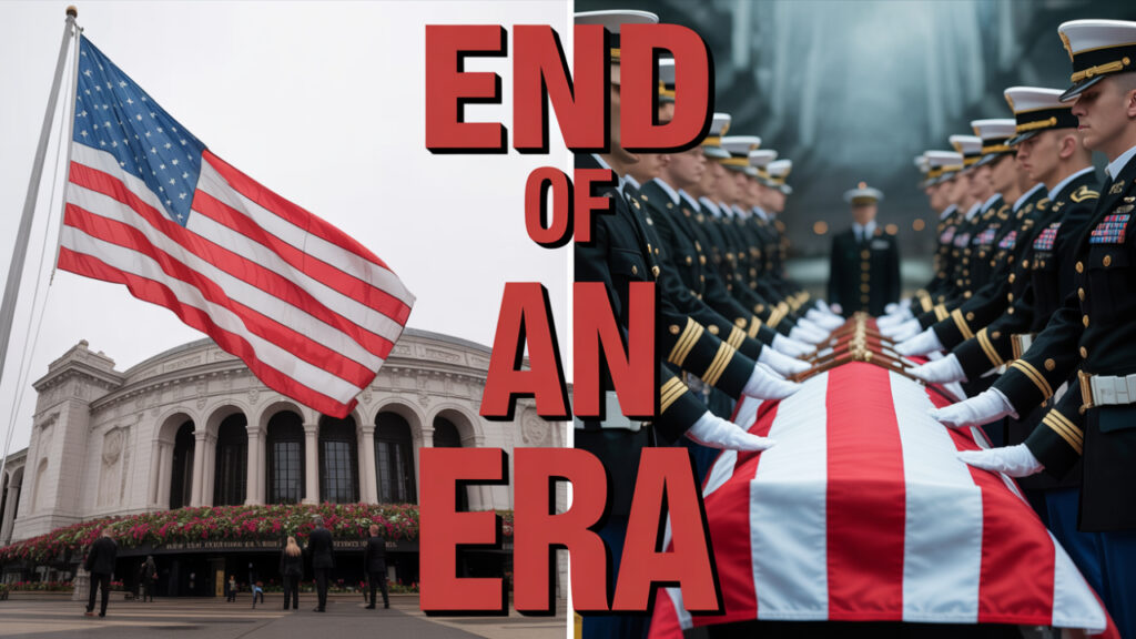 Comparison of celebrity and military flag-lowering events