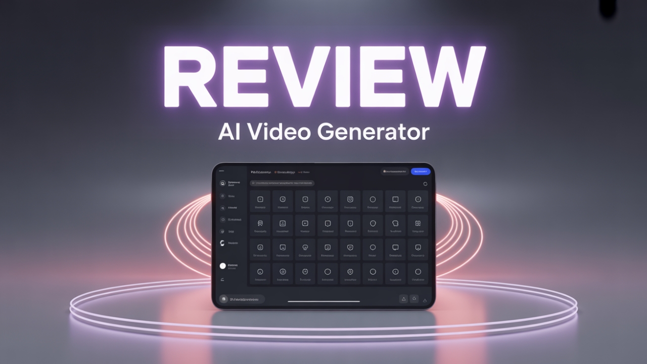 AI Video Generator interface showcasing design