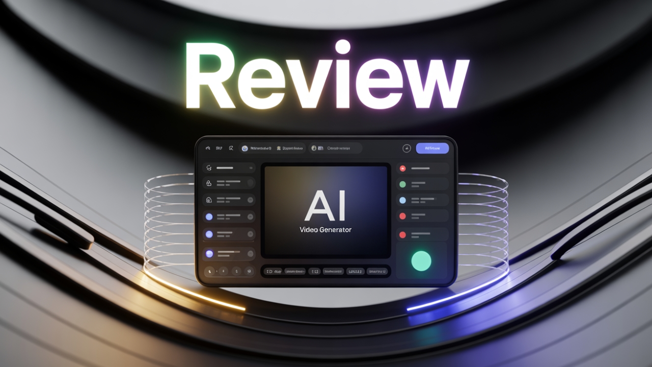 AI video generator showcasing sleek, modern interface for automated video creation
