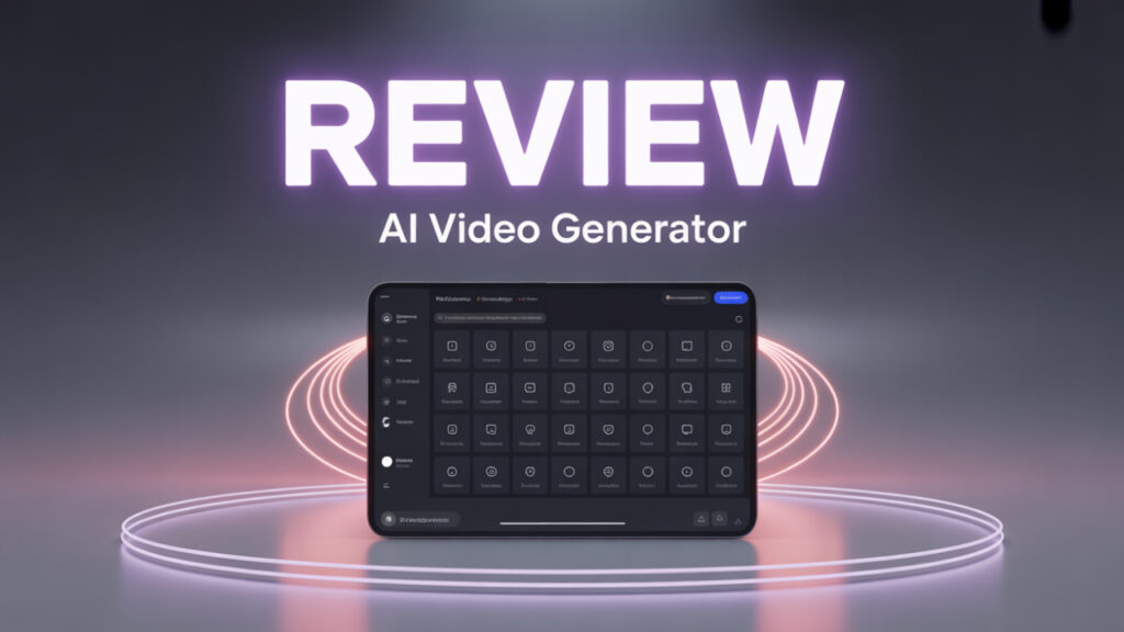 AI video generator interface showcasing intuitive design and video creation capabilities.
