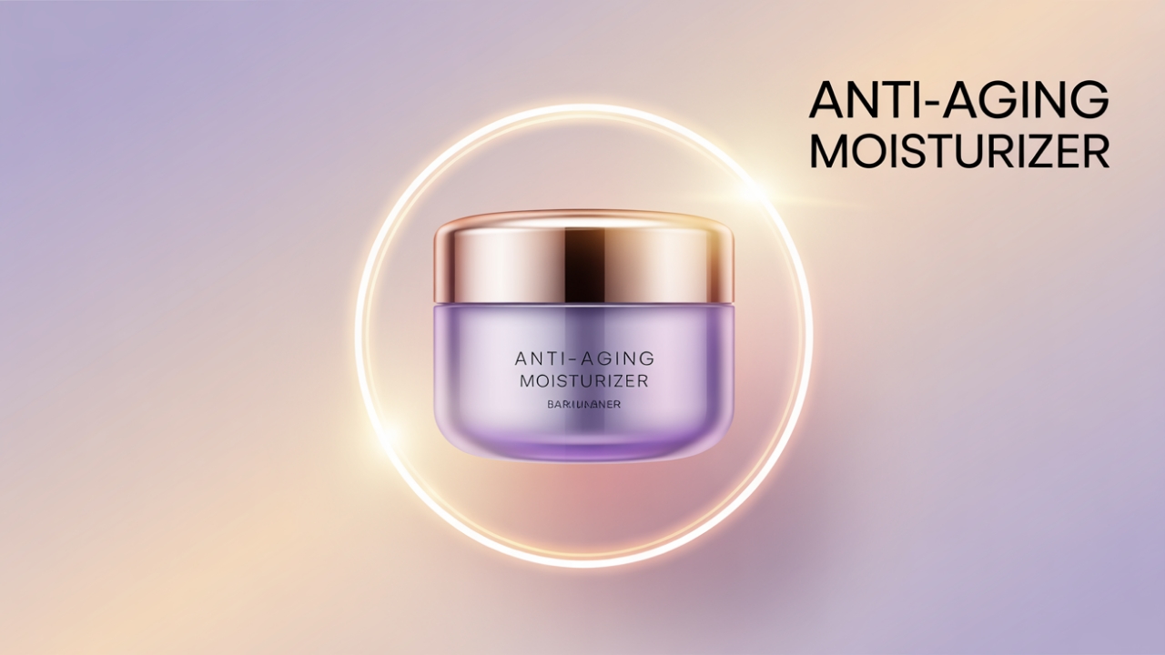 Anti-aging moisturizer with glowing ring effect