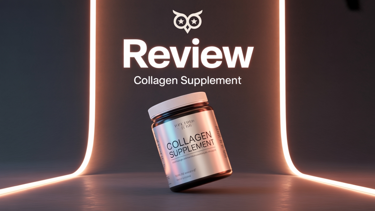 Premium collagen supplement jar for skin and joint health