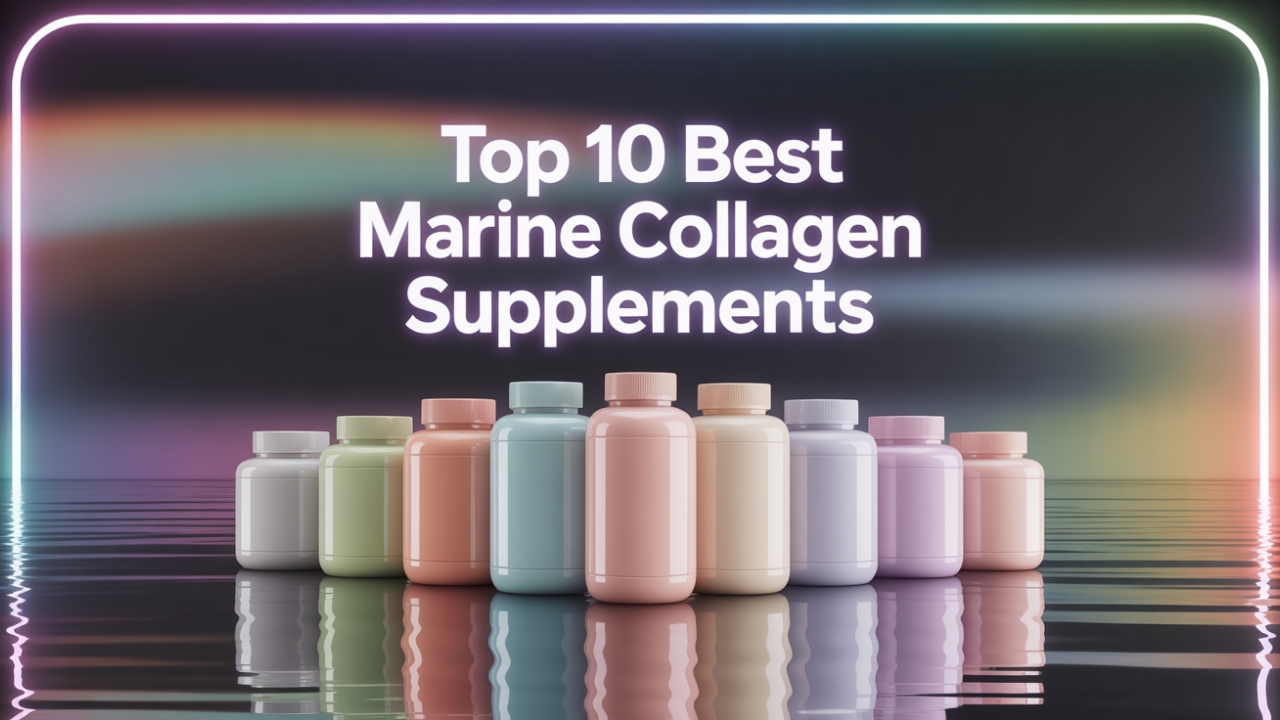 Top 10 Best Marine Collagen Supplements (Ranked & Reviewed) Premium marine collagen supplement container lineup