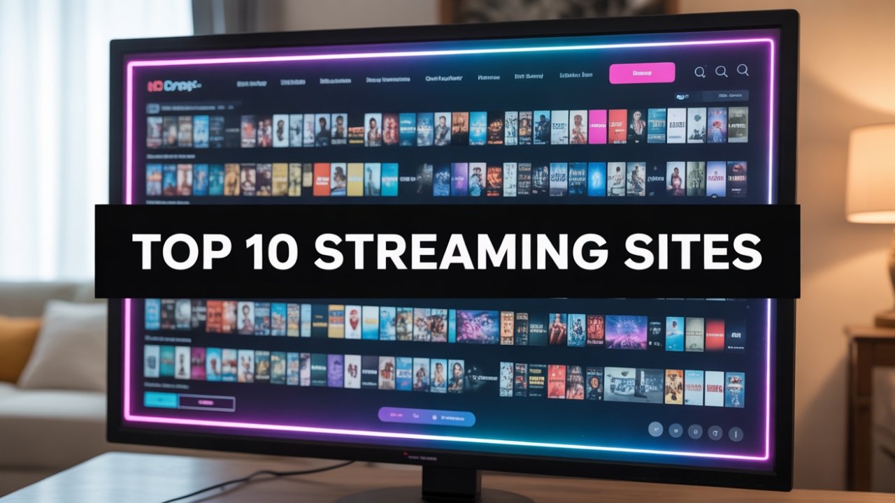 Amazon Prime Video streaming app with popular titles on smart TV screen